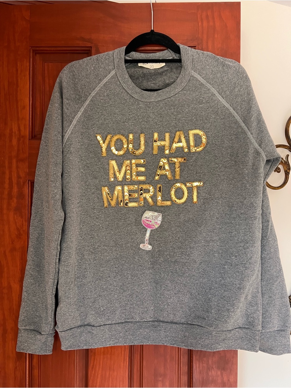 Bow & Drape Grey Crewneck Sweatshirt
